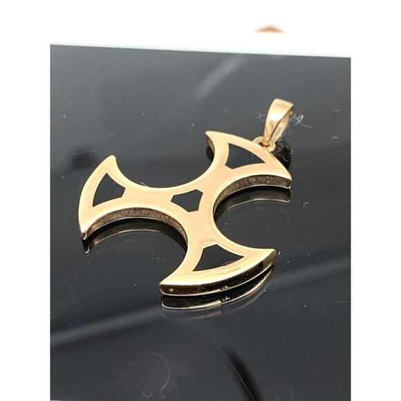 Glamira 14K Rose Gold Pendant Gerard Celtic Cross Talisman of Sacred 3 Symbol - Picture 1 of 7